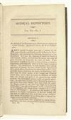 OTTO, JOHN CONRAD. The Medical Repository . . . Vol. VI. 1803. Contains Otto''s An Account of an Haemorrhagic Disposition [etc.].